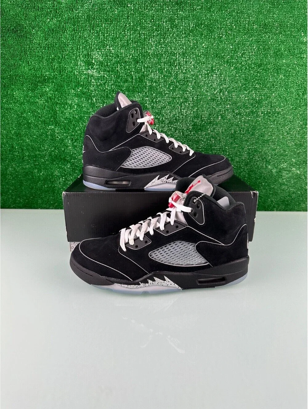 Size 10 - Air Jordan 5 Retro OG Black Metallic Reimagined (CLEAN!)